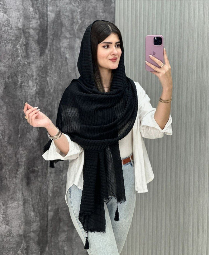 شال پلیسه حصیری